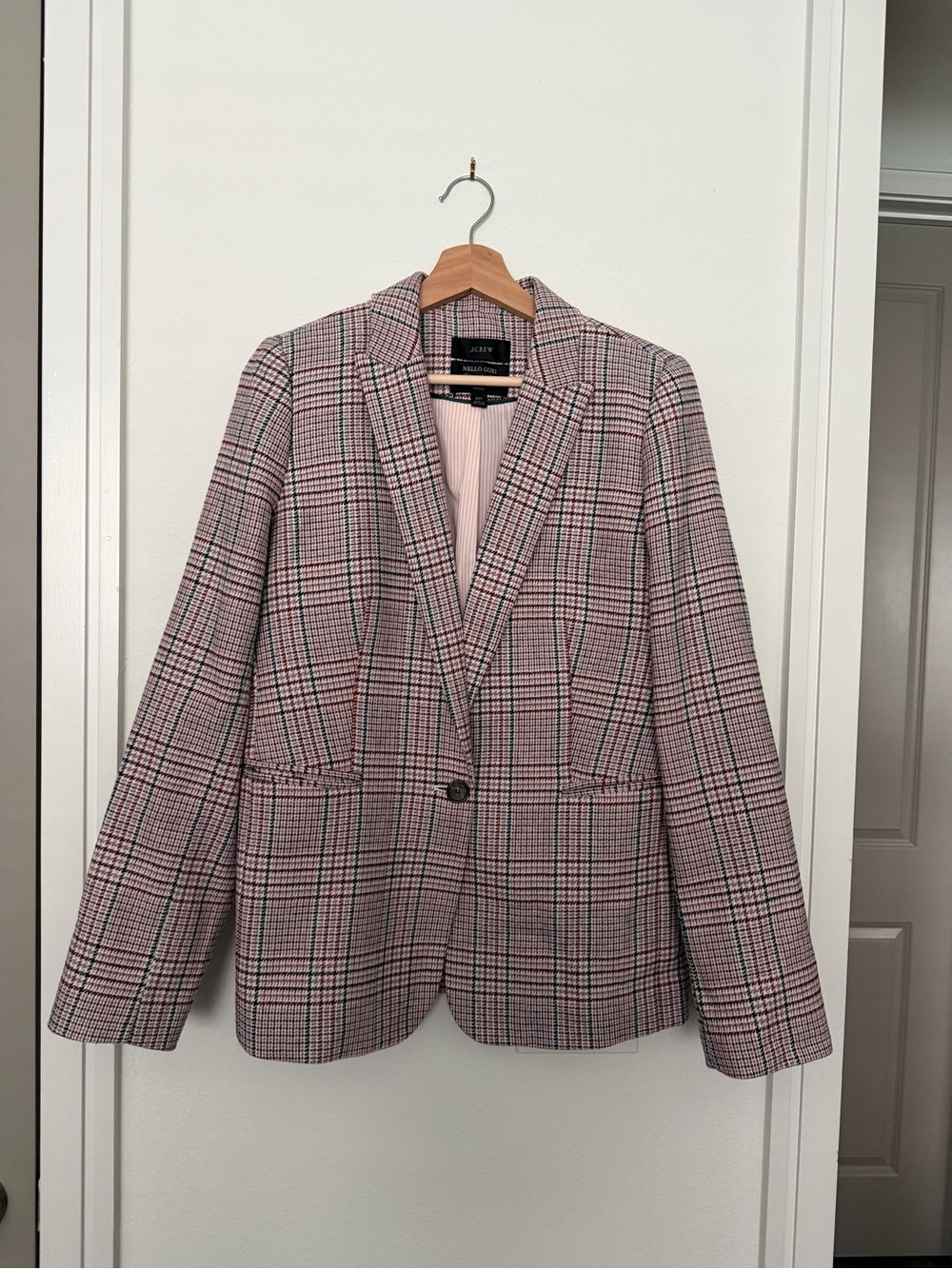 J CREW • nello gori parke plaid blazer